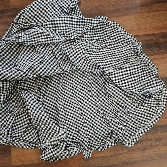 American Living Black & White Gingham Sundress with Spaghetti Straps - Picture 4 of 5